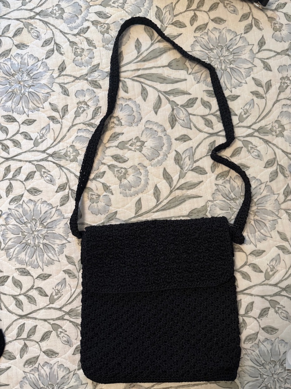 The Sak black 11inch square shoulder bag/crossbody.